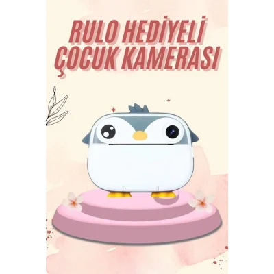 BUĞZ Dijital HD Video Kamera Çocuk Fotoğraf Makinesi  Anlık Termal Rulo - Lisinya