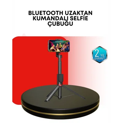 BUĞZ Dikey ve Yatay Çekim Destekli Selfie Stick Tripod