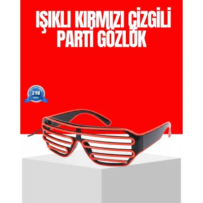 BUĞZ Dikkat Çeken Tasarımlı LED Işıklı Eğlence Gözlüğü