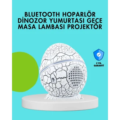 BUĞZ Dinozor Yumurtası Tasarımlı Gece Lambası – Müzik ve Işık Senkronizasyonlu