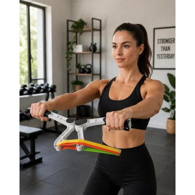 BUĞZ Direnç Bantlı Kol Göğüs Omuz Egzersiz Aleti Evde Fitness Seti