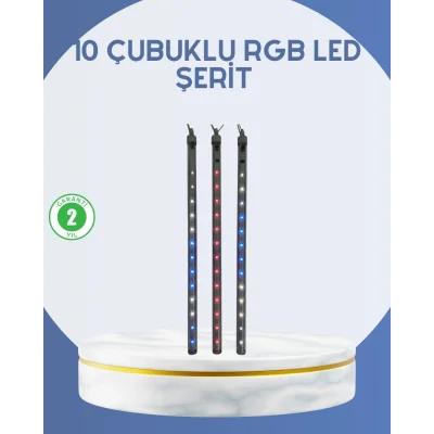 BUĞZ Dış Mekan LED Kayan Yıldız Işığı 10 Çubuk Aydınlatma