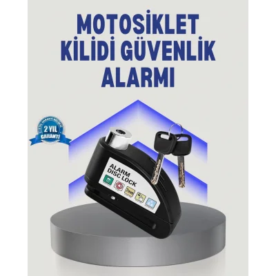  Disk Fren Kilidi Alarmlı Anti Hırsızlık Motosiklet Scooter Bisiklet