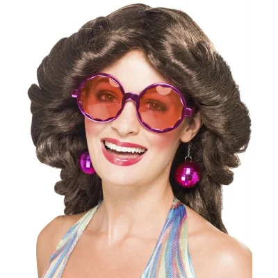 BUĞZ Disko Toplu Küpeli Parti Gözlüğü Pembe Renk