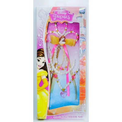  Disney Prenses Belle Asa-Kolye-Bileklik Seti