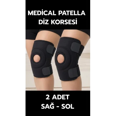 BUĞZ Dizlik Çiftli Patella Destekli Sporcu Çapraz Bantlı Menisküs Ağrısı İçin