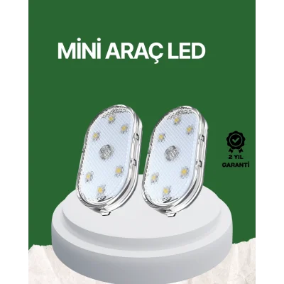  Dokunmatik Sensörlü Şarjlı Araç İçi Ambiyans Aydınlatma