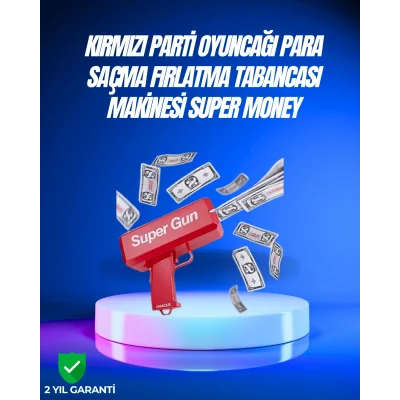 BUĞZ Dolar Boyutunda Kâğıt Atışı Yapan Pil ile Çalışan Oyuncak Tabanca