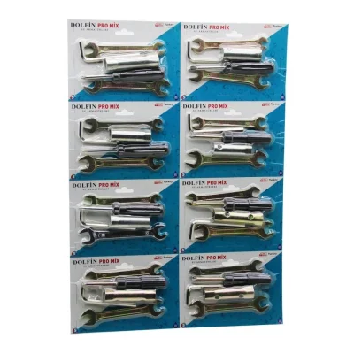 BUĞZ Dolfin Pro Mix ( 5pcs ) Motor  Tesisat El Aletleri Set ( 8-10  12-14 Açık Anahtar  Alyan  Yıldız Tornavida  Kovan Anahtar )*8x10