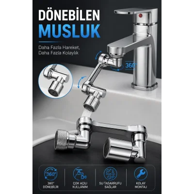 BUĞZ DÖNEBİLEN MUSLUK ÖZEL SU AKIŞ TASARIMI