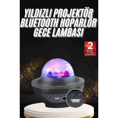 BUĞZ Dönen Işıklı Disko Topu Projektör Müzik Çalarlı Disco Speaker - Lisinya