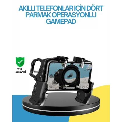 BUĞZ Dört Parmak Destekli Mobil Gamepad Tetikli Oyun Kontrolcüsü