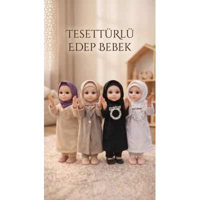 BUĞZ Dua Eden Sesli Tesettürlü Ramazan Oyuncağı Edep Bebek