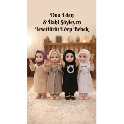 BUĞZ Dua Eden Tesettürlü Bebek Oyuncak - Ramazan ve İlahi