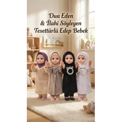 BUĞZ Dua Eden Tesettürlü Ramazan Bebeği - İlahi Söyleyen Oyuncak