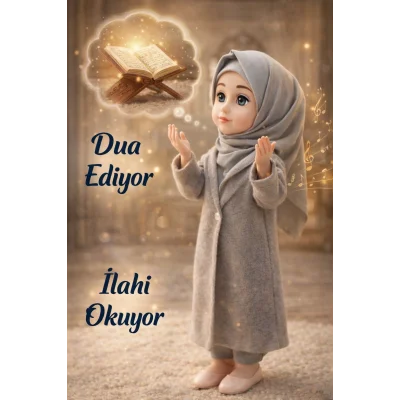 BUĞZ Dua Eden ve İlahi Söyleyen Tesettürlü Edep Bebek – Kapalı Muhafazakar Oyuncak