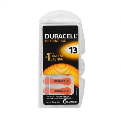BUĞZ Duracell 13 Numara İşitme Cihazı Pili 6Lı Paket