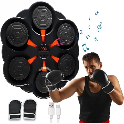 BUĞZ Duvar Boks Makinesi Müzikli Bluetooth Hoparlör Özellikli Led Işıklı Ritimli 9 Mod Seviye Ayarlı Box