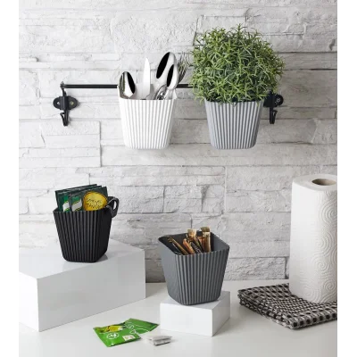 BUĞZ Duvara Asılan Çok Amaçlı Organizer - 2'li Saksı Set