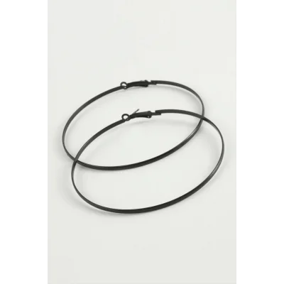  Düz Metal Halka Küpe 8-9-10 cm