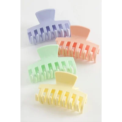  Düz Renkli Mandal Toka 6 cm