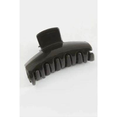  Düz Siyah Renkli Mandal Toka 6 cm