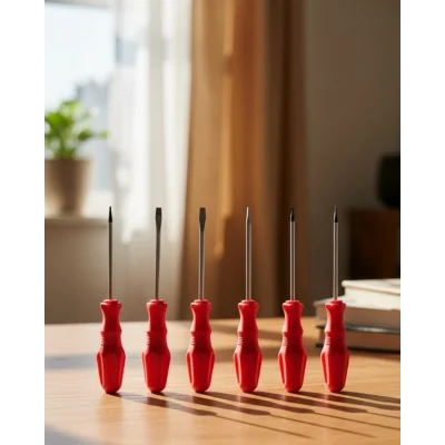 BUĞZ Düz ve Yıldız Başlıklı 7li Tornavida Seti Ergonomik Tutma