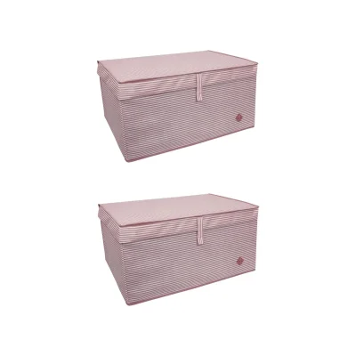 BUĞZ Düzenleyici Kutu Organizer Cırtlı Saklama Hurç Maxi Boy 30cm X 40cm X 50cm (5 Adet) ( BUĞZ )