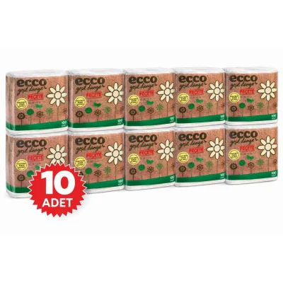 BUĞZ Ecco Green Kağıt  Peçete 100’lü 10 Adet Ekonomik Toplu Set