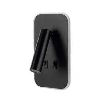 BUĞZ Eco Lounge CATA CT 5253 13W Siyah Kasa Çift Kademeli Yatak Başı Aplik 3200K Günışığı