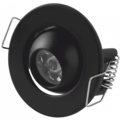 BUĞZ -- CATA CT 5268 Ufo Yıldız 1.5W Sıva Altı Led Spot Siyah Kasa Beyaz Işık 6400K