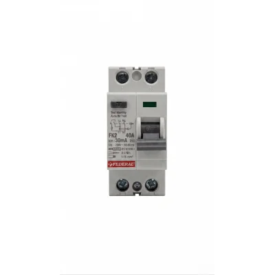 BUĞZ Eco Lounge FEDERAL 2X40 A 30Ma 6Ka Kaçak Akım Rolesi FK2 9FA-H1062-0040