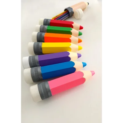 BUĞZ Eco Lounge Kalem Şeklinde Kalemlik – Mavi Masaüstü Organizer