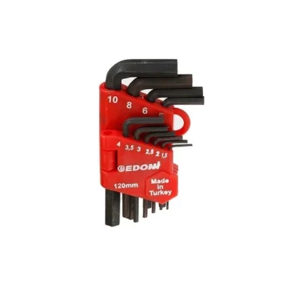 BUĞZ Edoni 120 Mm 10 Parça Alyan Seti Siyah - Lisinya