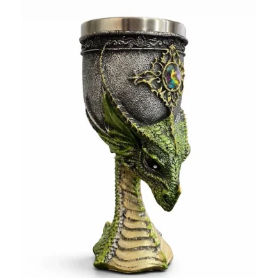 BUĞZ Ejderha Tasarımı 3d Kabartmalı Çelik Kadeh Bardak Alk4374