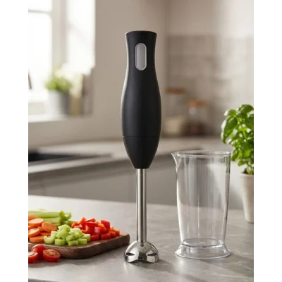 BUĞZ El Blenderı Paslanmaz Çelik Metal Ayaklı Ergonomik Tasarımlı Mutfak Blender