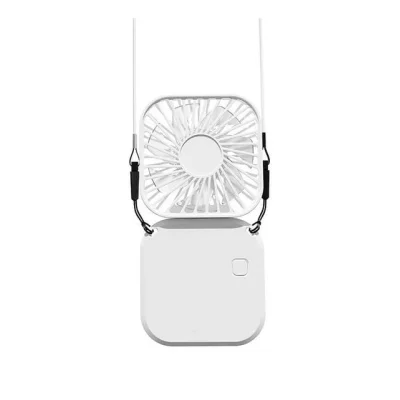 BUĞZ El Fanı Mini Masaüstü Ve Boyun Askılı Fan Portatif Şarjlı 3 Kademeli Vantilatör Soğutucu