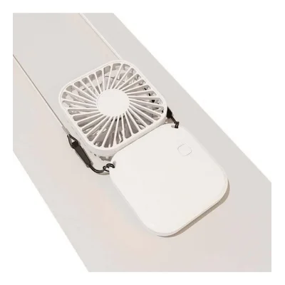 BUĞZ El Fanı Mini Masaüstü Ve Boyun Askılı Fan Portatif Şarjlı 3 Kademeli Vantilatör Soğutucu - Lisinya