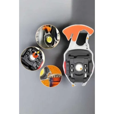  El Feneri Acil Işık Seti Tornavida Düdük Kapak Açma Kamp Lambası