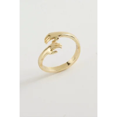  El Figürlü Metal Yüzük