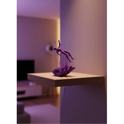 BUĞZ El İnsan Figürü Mor Modern Sanatsal Biblo Soyut Tasarım Salon ve Ofis Dekoru