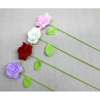 BUĞZ El Örgüsü Tekli Gül