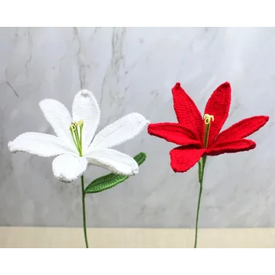 BUĞZ El Örgüsü Zambak Çiçeği