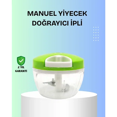 BUĞZ El Tipi Yiyecek Kıyıcı Üç Bıçaklı Pratik Doğrayıcı