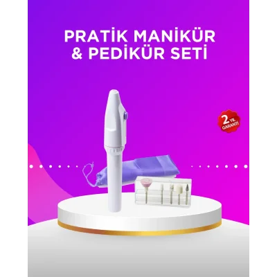 BUĞZ Elektrikli Manikür ve Pedikür Matkap Seti – Ayarlanabilir Hız, Ergonomik ve Sessiz