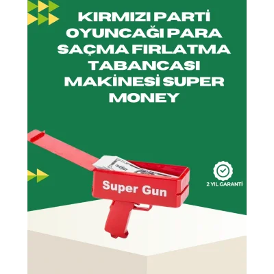 BUĞZ Elektrikli Money Gun Oyuncak Parti Tabancası