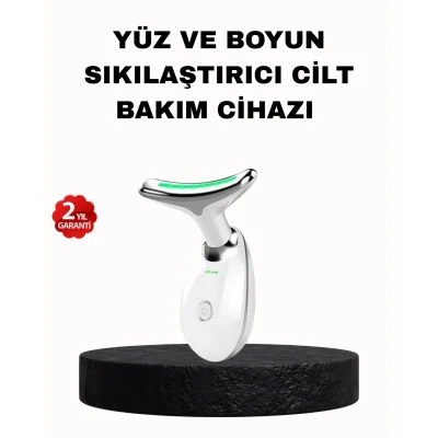 BUĞZ EMS Mikro Akım Yüz ve Boyun Sıkılaştırıcı Cihaz 7000 VPM Titreşim Isı Terapili