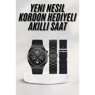BUĞZ En Çok Tercih Edilen Akıllı Saat Amoled Ekran Nabız Sensörü GPS Uyumlu Adımsayar - BUĞZ