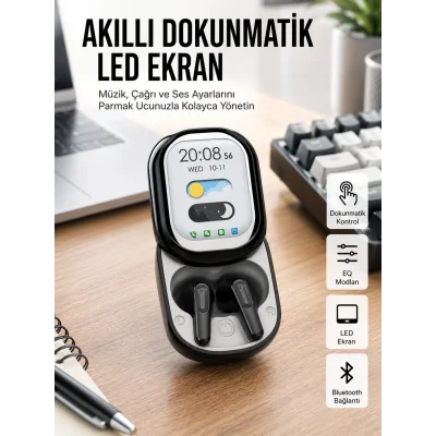 BUĞZ ENC Destekli Bluetooth 5.4 Kulaklık – EQ Ayarlı, Akıllı Kutulu