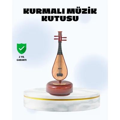 BUĞZ Enstrüman Şeklinde Müzik Kutusu Lüt Tasarım Melodious Music